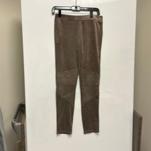 Brown ultra suede pants